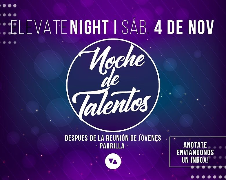 elevatecfc's tweet photo. > ELEVATE NIGHT < Si queres participar de la noche de talentos envianos un inbox!
#elevatenight #nochedetalentos https://t.co/FxvqOPBlFR