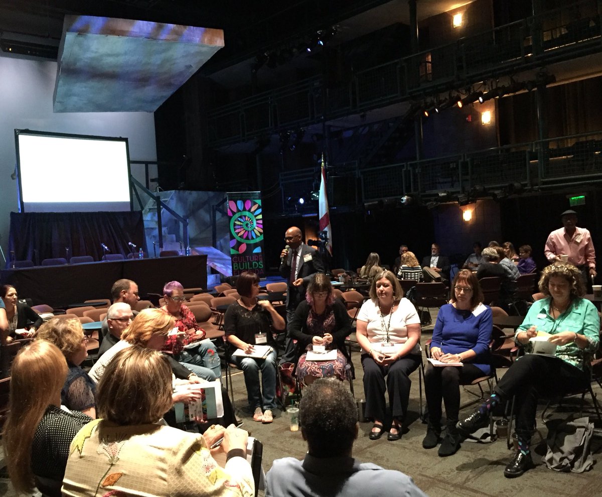 CultureBuildsFL's tweet photo. General Bivens leads a breakout session at #creativeforcesfl https://t.co/bQbcGip0Sp