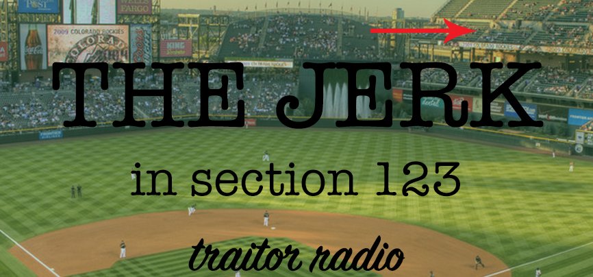 TraitorRadio's tweet photo. It's game one of the World Series, which means there's no day like today to un-fuck sports fandom, dudes! Listen > https://t.co/GBd6hWBzfZ https://t.co/i4TTgybbEc
