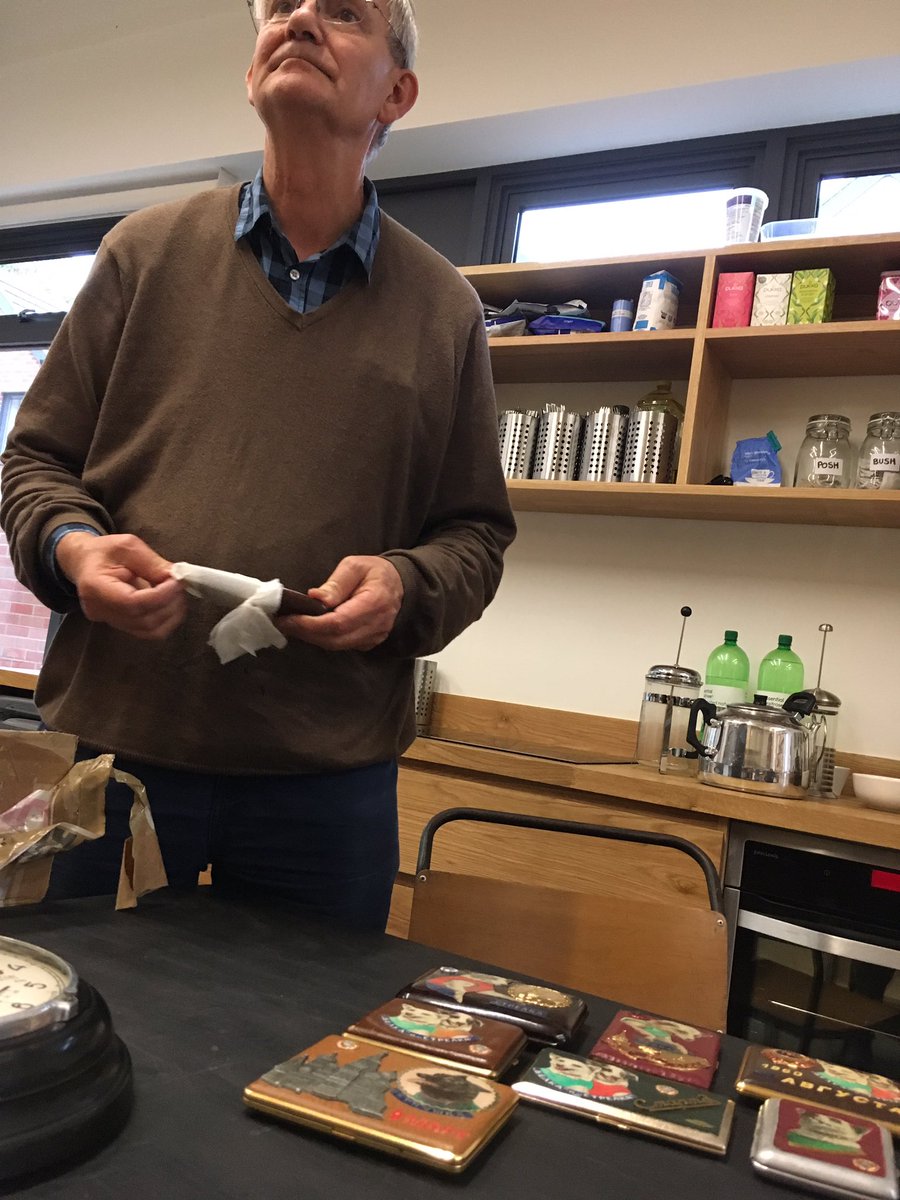 Alan_Measles's tweet photo. Unpacking his space dogs collection at the Martin Parr Foundation https://t.co/xrjIkR5v4d