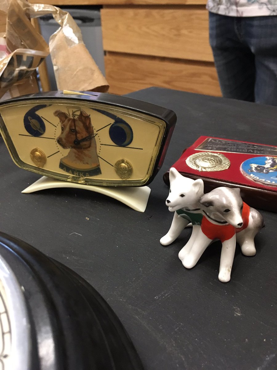 Alan_Measles's tweet photo. Unpacking his space dogs collection at the Martin Parr Foundation https://t.co/xrjIkR5v4d