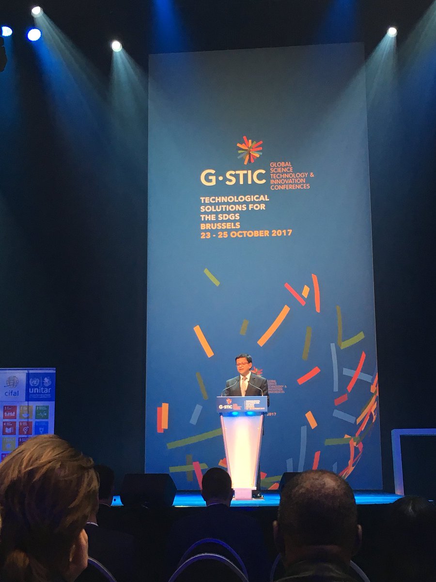 Technological solutions for the #SDGs @NikhilSethUN bron voor inspiratie                         #vcdo <a href="/VOKA_OVL/">Voka Oost-Vlaanderen</a> #GSTIC2017 #Sustainability