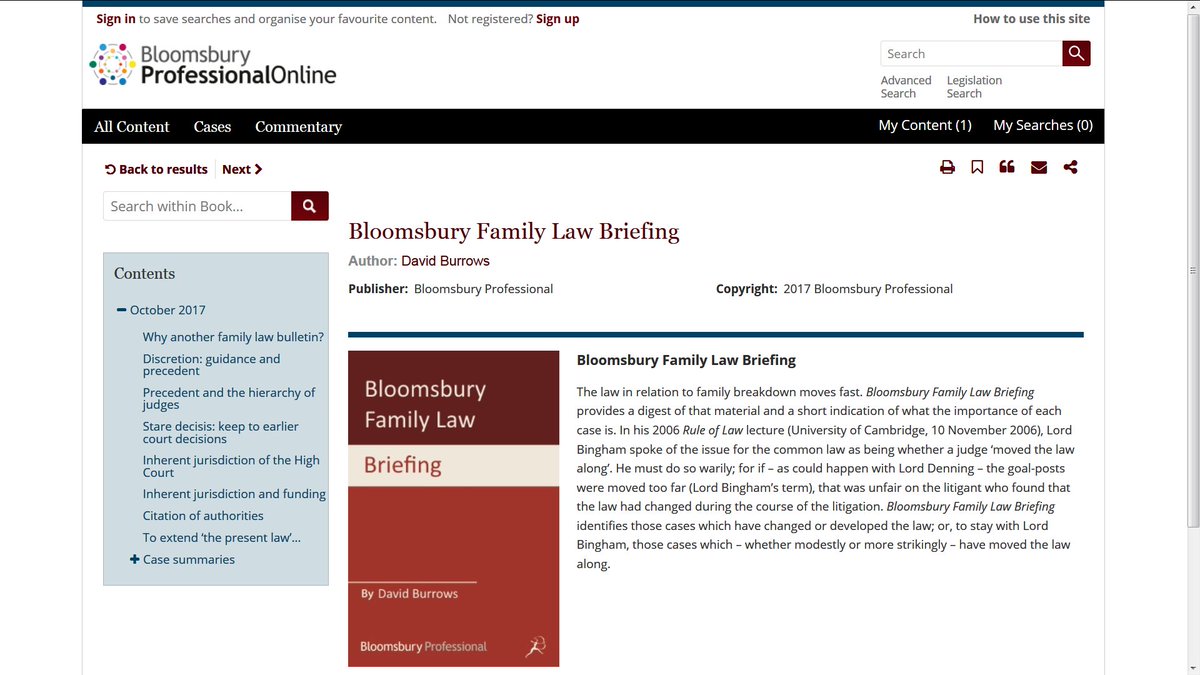 Bloomsbury Law on Twitter: "Family Law Briefing now live on Bloomsbury Professional Online!… "