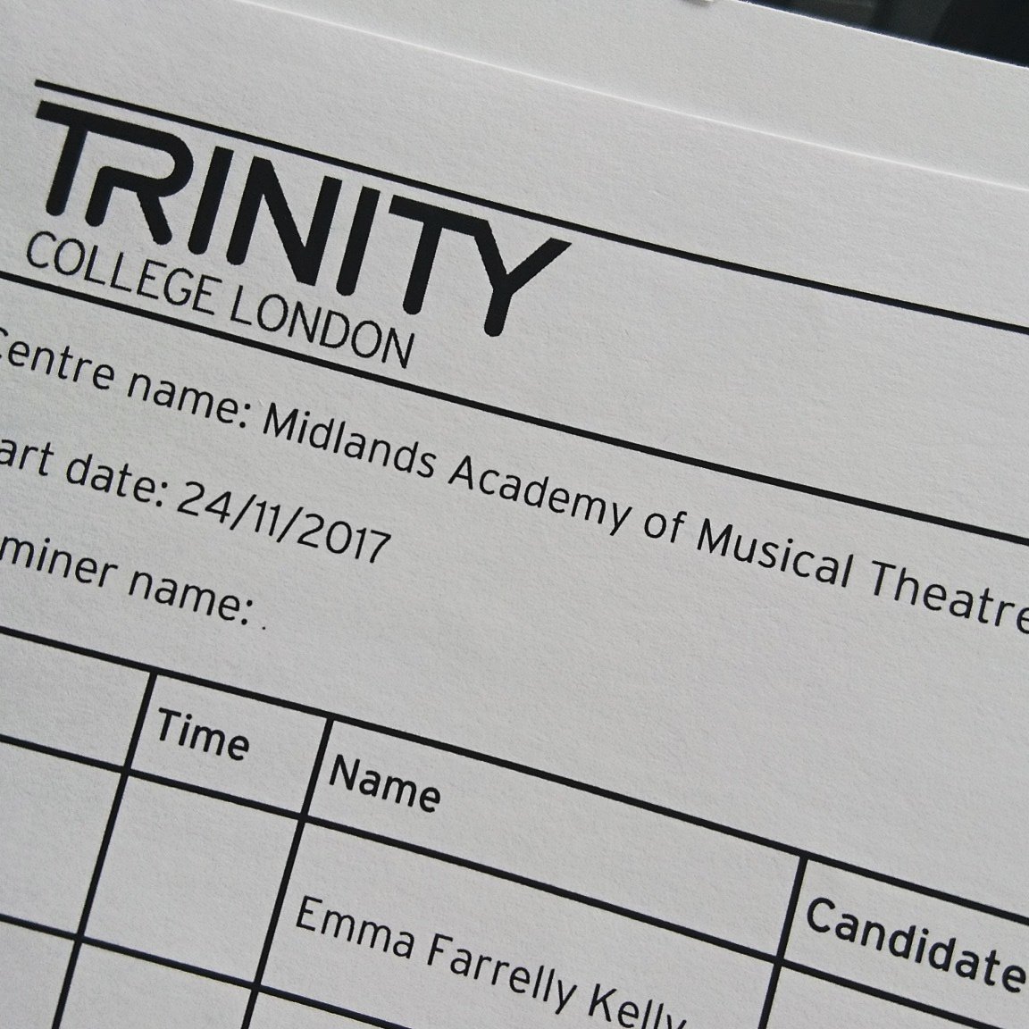 MidlandsMT's tweet photo. Very real for second years now that #TrinityCollegeLondon diploma paperwork has arrived! #vocationaltraining #industrybased #dramaschool https://t.co/yArCeuWvgf
