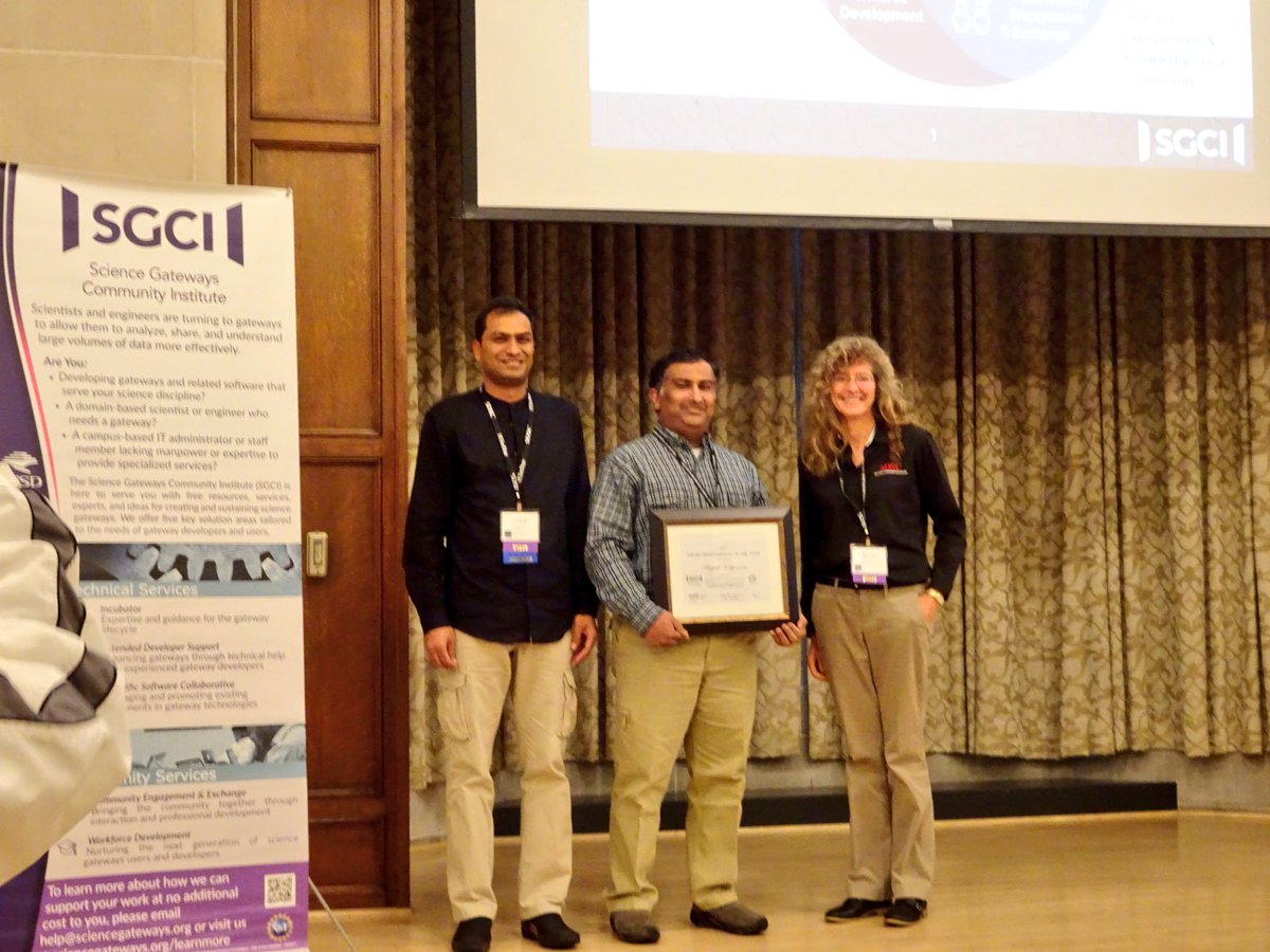carolsongpu's tweet photo. Congrats to Rajesh Kalyanam @PurdueRCAC for the Young Professional of the Year award at gateway2017! #gabbsproject https://t.co/xPb85ClcG6