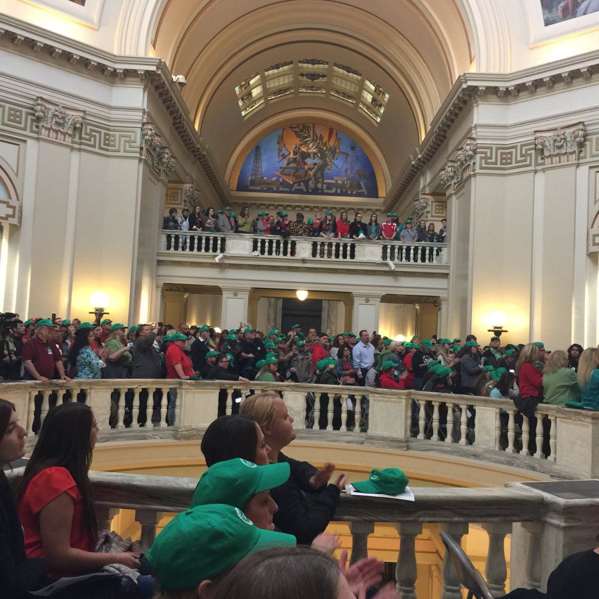 MMMcMiller's tweet photo. Oklahoma state funding cuts harm our most vulnerable community members: kids, seniors, &amp; those with MH issues #saveourservices #QUITTHECUTS https://t.co/xXfcrLrcxD