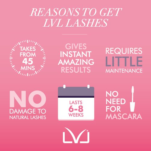 Struggling for time? #LVLLashes results are instant, meaning it’s possible to squeeze a last-minute appointment!