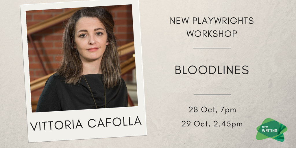 LyricBelfast's tweet image. Vittoria Cafolla will be at our #NewPlaywrightsShowcase this weekend with #Bloodlines. 28, 29 Oct bit.ly/2xbRlmg