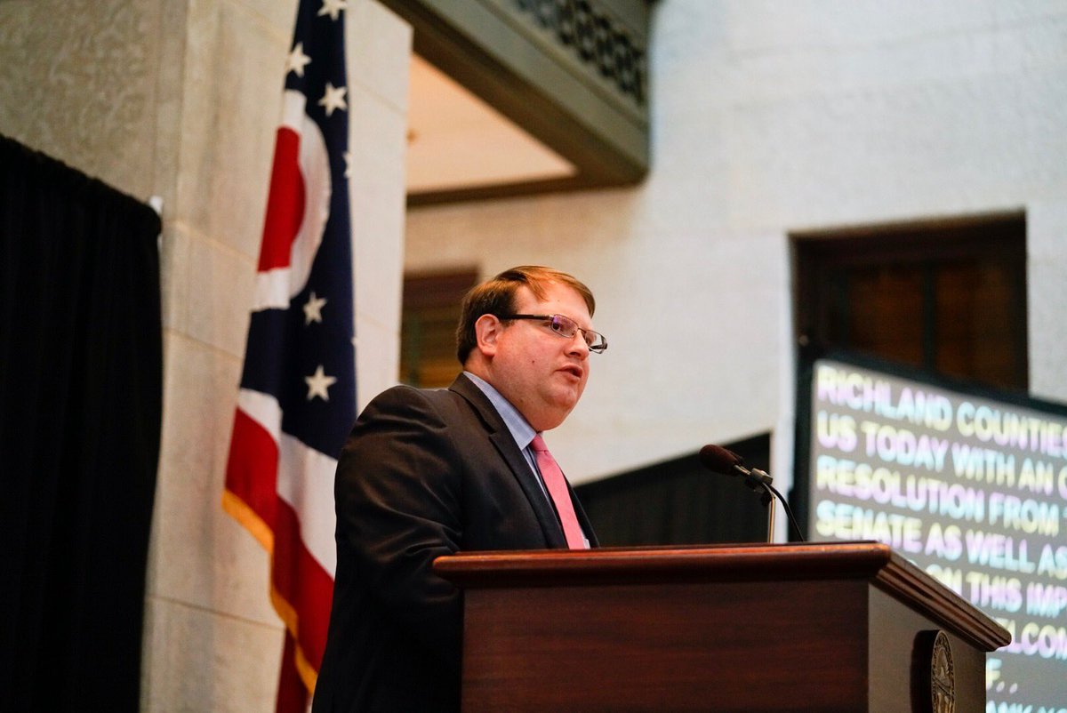 Thank you <a href="/LarryObhof/">Larry Obhof</a> &amp; @CARosenberger for speaking with us today &amp; for your continued support of the Ohio county boards. #alwaysthere50