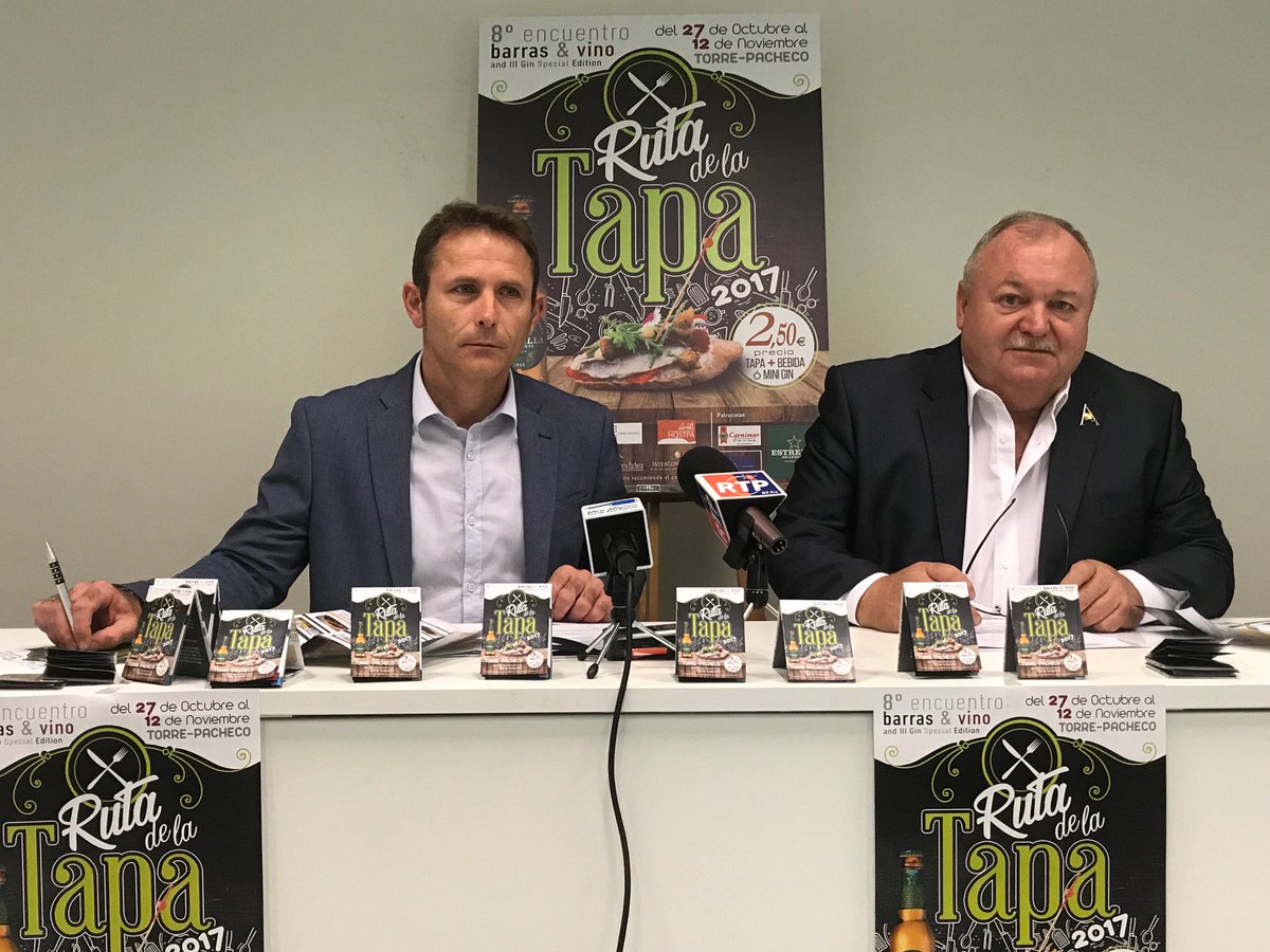 tuweb_tv's tweet photo. La Ruta de la Tapa y  8ª edición de Encuentro barras &amp; vino llega Torre-Pacheco del 27 de octubre al 12 de noviembre, 22.00h Canal 1 MM-TP https://t.co/fYYeafKkv0
