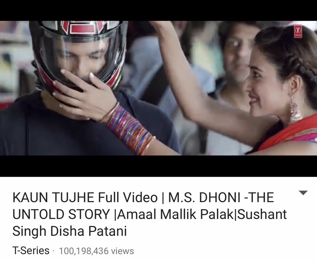 palakmuchhal3's tweet photo. Woohoooo!!! 🎉

#KaunTujhe crosses 100 Million Views!!!

@AmaalMallik @manojmuntashir @itsSSR @DishPatani @FridayFilmworks @TSeries https://t.co/uGdmXbhpWE