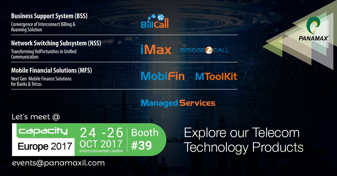panamax_inc's tweet photo. .@Panamax_inc brings innovative #Billing & #mFinance products at #CapacityEurope Booth 39. Book a slot https://t.co/cyc6aXpo9w to know more https://t.co/dh1jnsps18