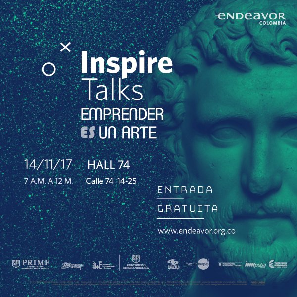 Vuelven a Bogotá los #InspireTalks. No se pierdan este gran evento el próximo 14 de noviembre. Registro en goo.gl/SwFi7U