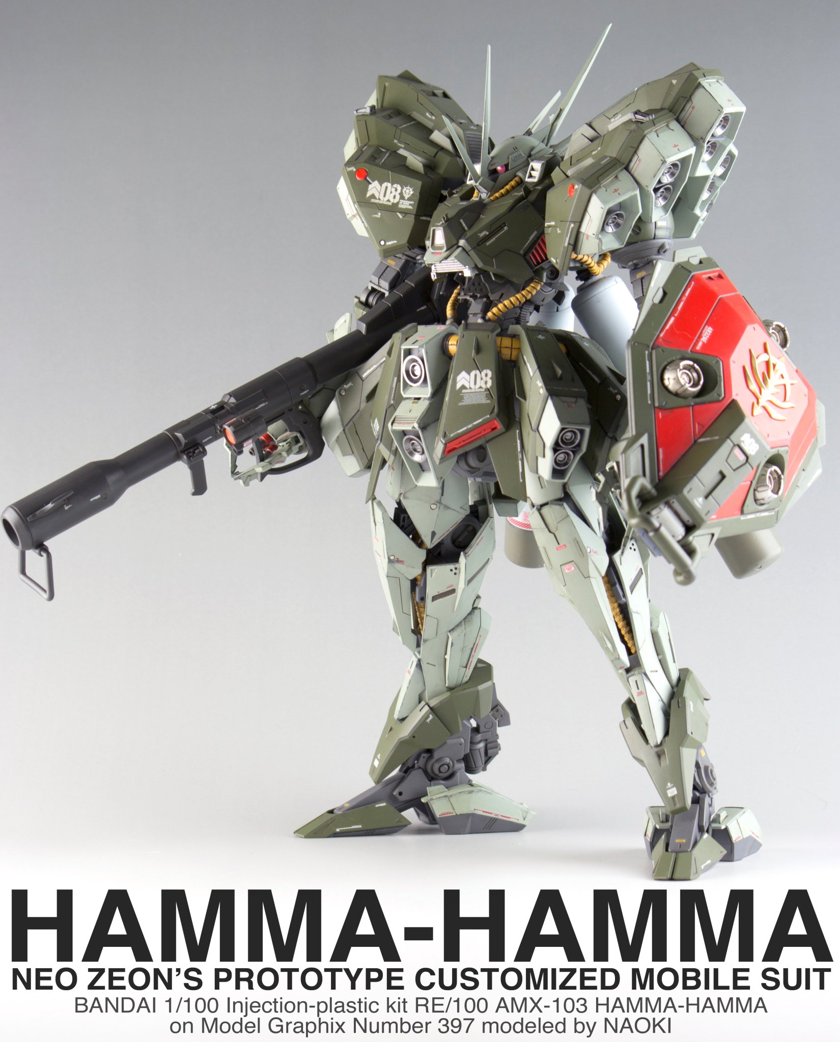 Naoki Titanomachia準備中 おしらせ 本日発売のモデルグラフィックス12月号にてre 100 ハンマハンマの作例を製作させていただきました 目指したのはゲテモノ感を残しつつも地に足の着いた人型機動兵器感とでもいいますか 笑 面白い素材だったので Naoki Titanomachia準備中 おしらせ 本日発売のモデルグラフィックス12月号にてre 100 ハンマハンマの作例を製作させていただきました 目指したのはゲテモノ感を残しつつも地に足の着いた人型機動兵器感とでもいいますか 笑 面白い素材だったので