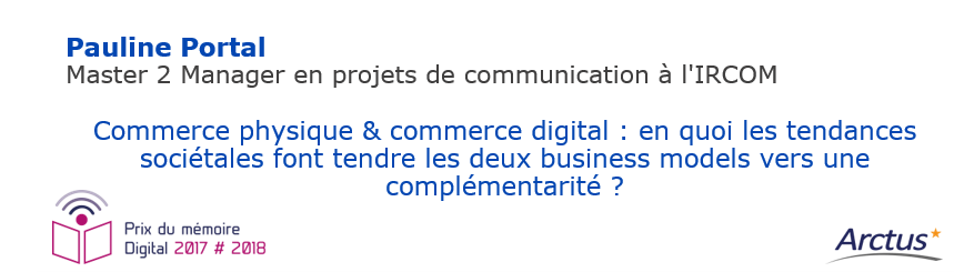Arctus_Conseil's tweet photo. #PrixMémoireDigital : @PaulinePortal de @Ircom_Groupe participe! #retail #ecommerce #marketing #digital #phygital https://t.co/Yl3G9M6ulO https://t.co/TuNUygP69P