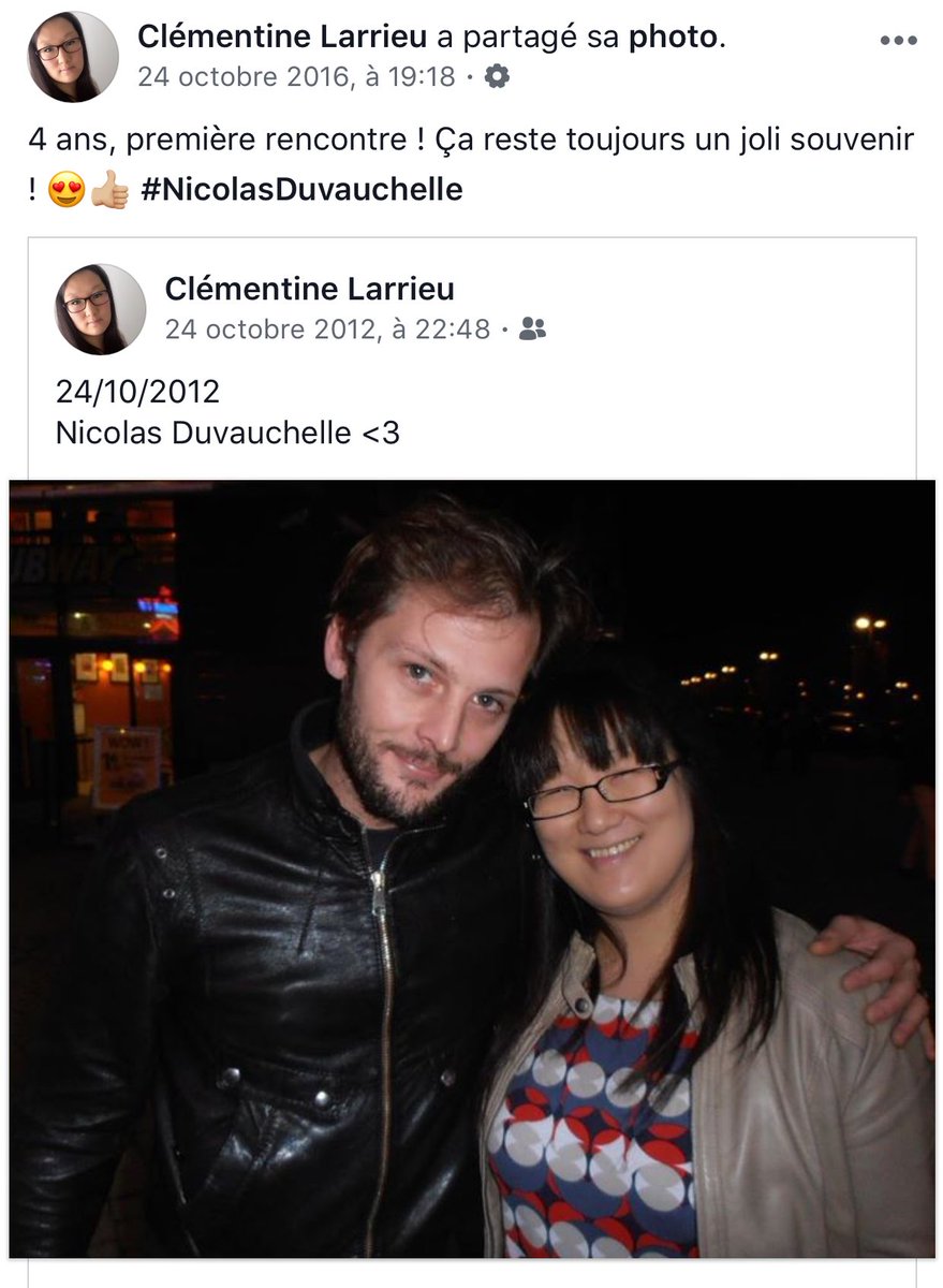 Puis, il y’a 5 ans, je le rencontrais pour la première fois ; c’était beau ... ♥️
#NicolasDuvauchelle