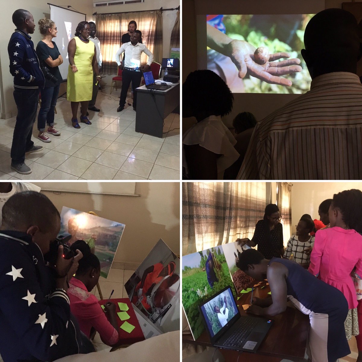 EyeOpenerWorks's tweet photo. Time to show off! @SkyAVSIUganda photo team proudly shares their selection with @FondazioneAVSI colleagues #visualizeresults https://t.co/rO3Iw29cY5