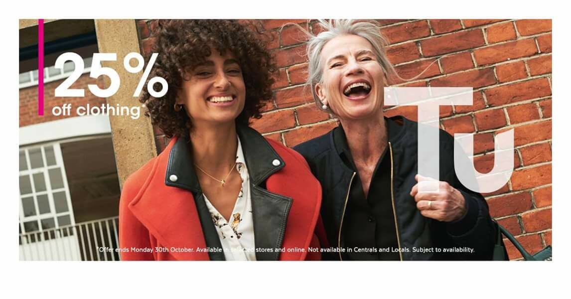 OneillAngus's tweet photo. #Tu 25% off @sainsburys starts today!! Don’t miss out! Includes Halloween costumes :)))#sainsburysforestside https://t.co/QKF2Uv7dH1