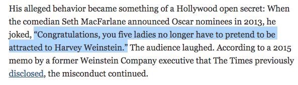 Mr_Insanity97's tweet photo. #selectiveanger ..... If it’s “Hollywood open secret” we shouldn’t be only joking about it and not taking it seriously,.....(6/7) https://t.co/y9Yyp3oT92