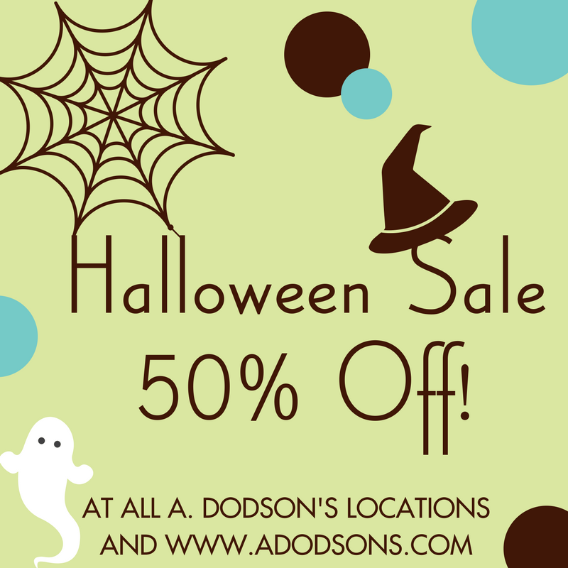 Trick or Treat? TREAT! Halloween is half off starting today in stores and online.