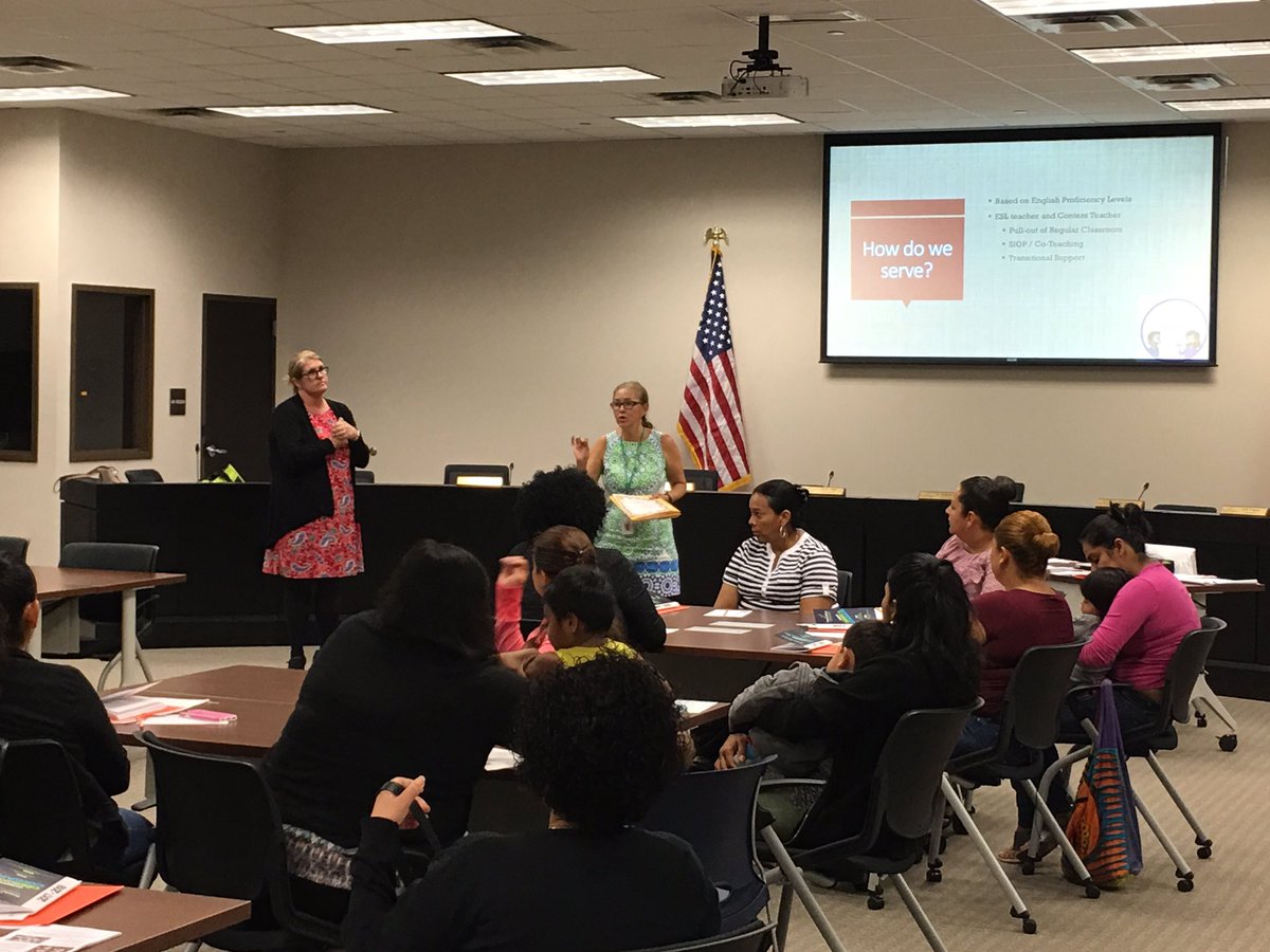 jet6886's tweet photo. ESL parent advisory meeting.  Great information and feedback! @lynn_moody @RSSinformation https://t.co/HNb916Idlq