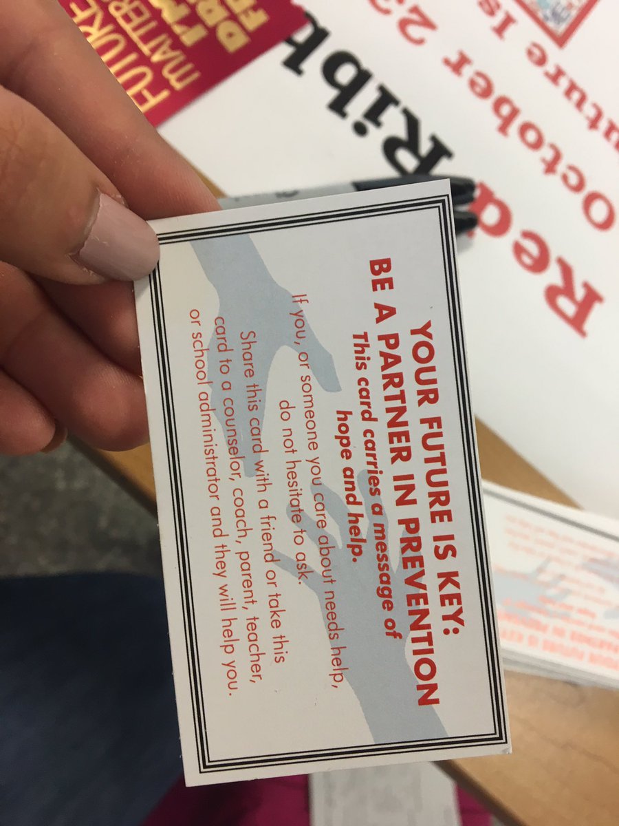 Thank you to all who wore red today and those brave ones who signed the pledge to stay drug free! #RedRibbonWeek