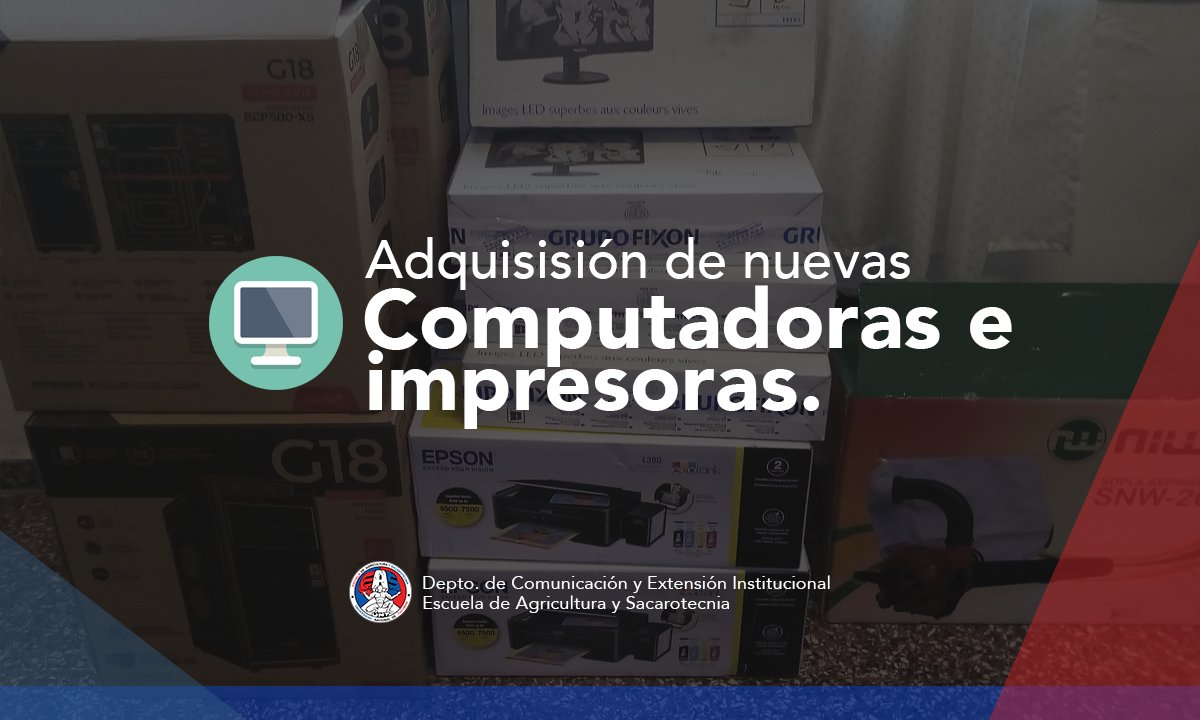 easuntok's tweet photo. Se adquirieron nuevas computadoras e impresoras en nuestra institución https://t.co/KdN8wZCt23 https://t.co/fLGwe1YBoF