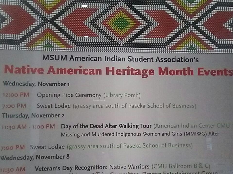 LadyTelia's tweet photo. Education can happen outside the classroom. I'm getting ready! @MSUMDiversity @EdLdshpMSUM  #NativeAmericanHeritageMonth https://t.co/gSpq1RkKHk