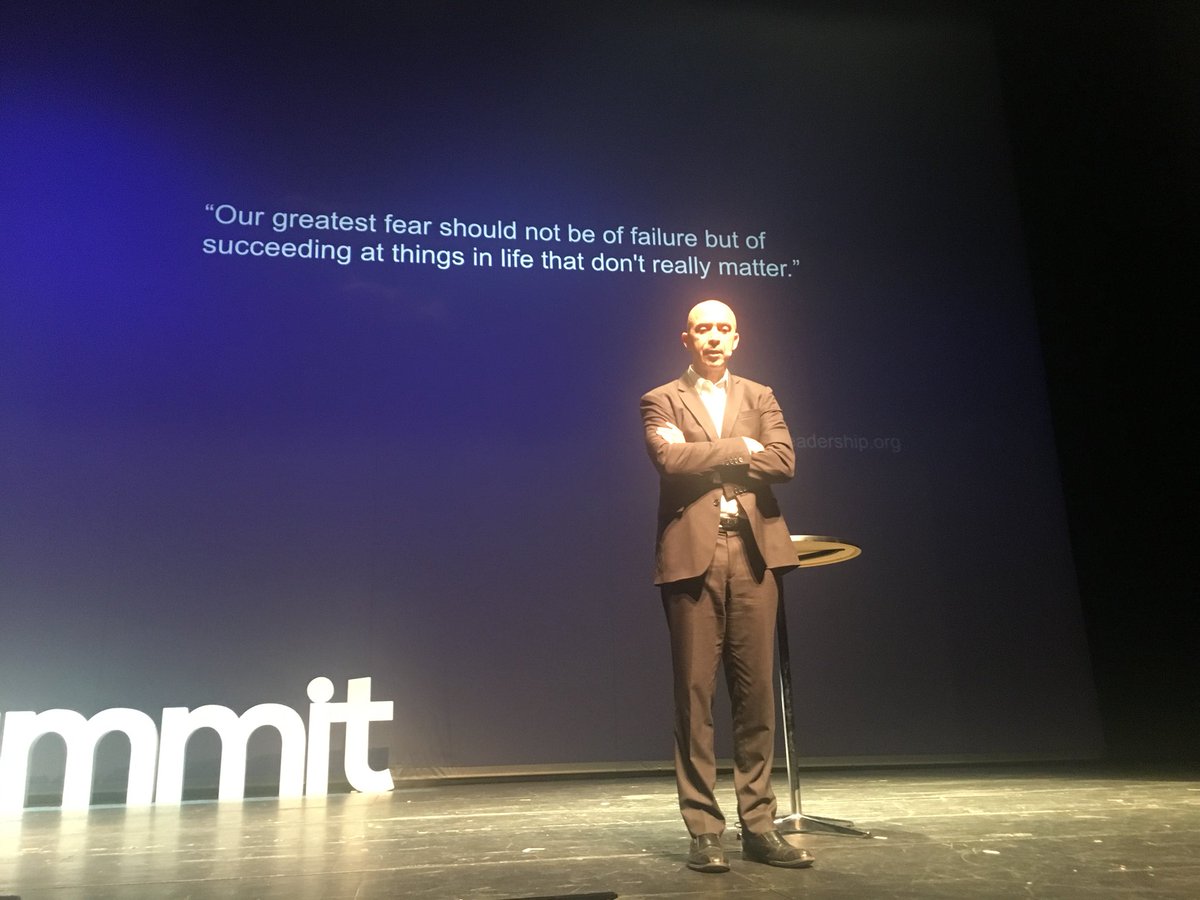 ReesAndersen's tweet photo. “Our greatest fear should not be fear of failure but succeeding at things in life that don’t really matter” Perfect ending of #SUDKsummit https://t.co/OaUq9unhmp