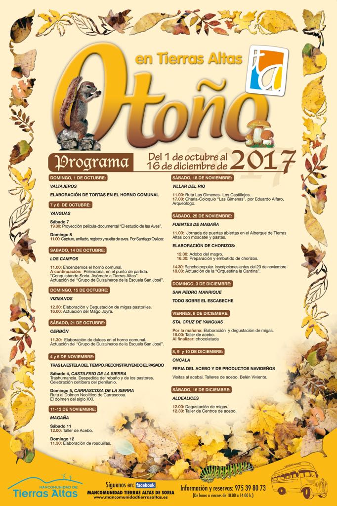 desdeSoria's tweet photo. Programa de actividades del proyecto 'Otoño en Tierras Altas'. https://t.co/2jiug1tzzl @TierrasAltasSO https://t.co/sOQxmAFxrG
