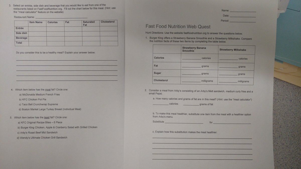 Fast Food iPad lesson for PE. Students choosing healthier fast food options. Avoiding 105° heat! <a href="/kimwyer2/">Kim</a> <a href="/WMSfit4PhysEd/">WMS PE</a> <a href="/WMSPatriots/">Washington MS</a>
