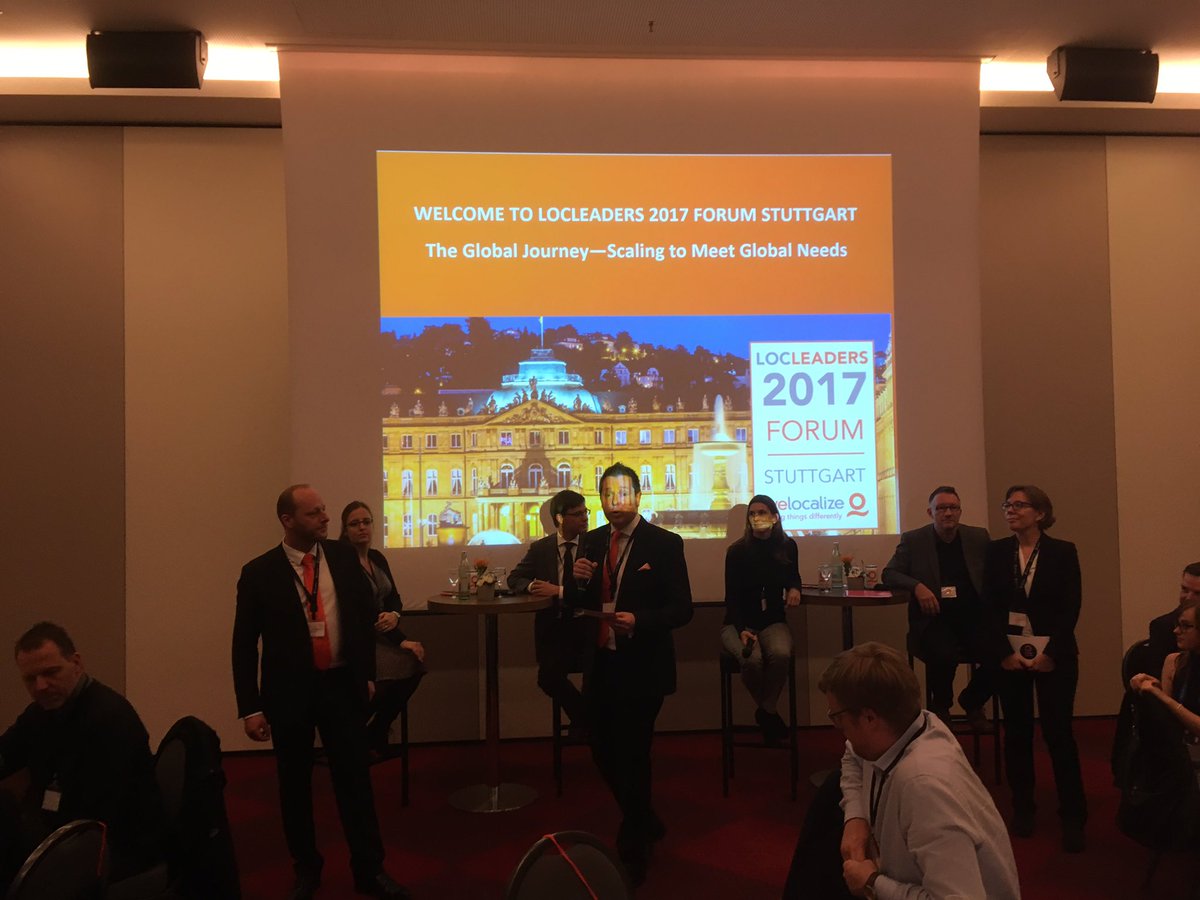 welocalize's tweet photo. @gclevitt welcomes attendees to #locleaders 2017 #stuttgart https://t.co/AtltYQsno5