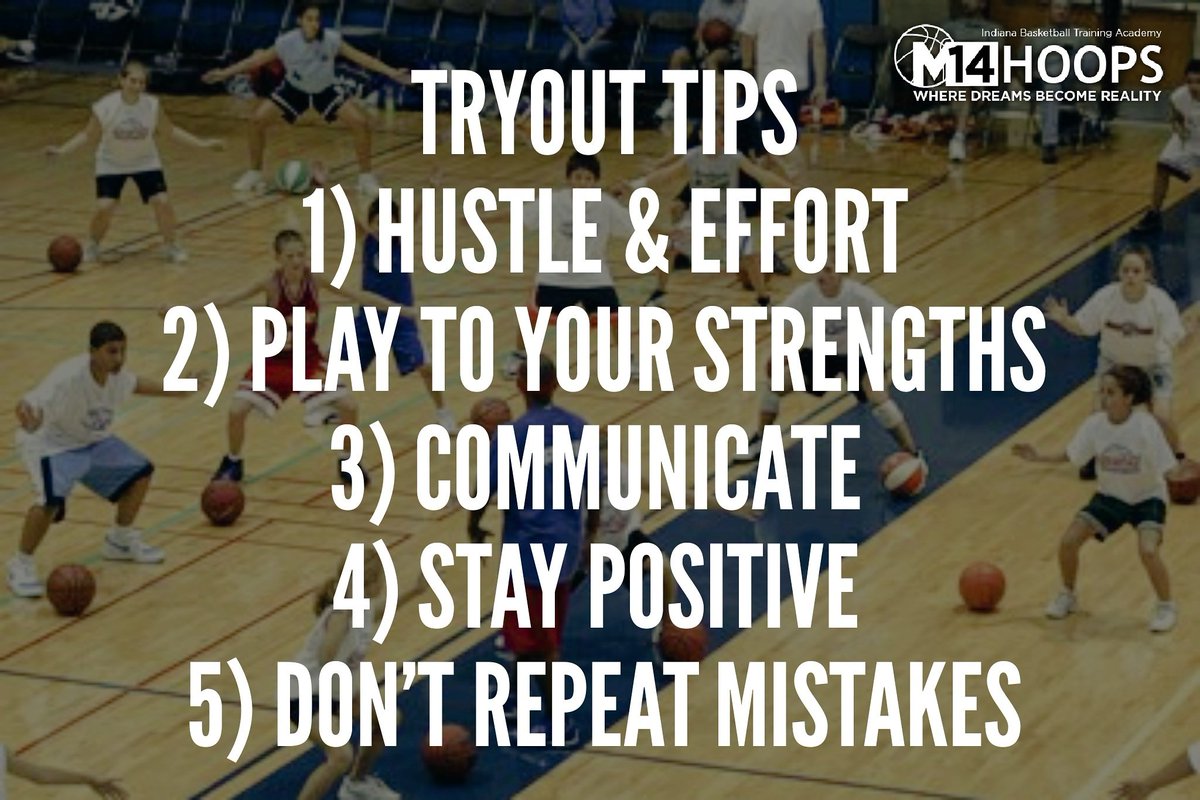 M14hoopsindy's tweet photo. With the winter basketball season approaching, here's 5 Tips to standout at Tryouts! #m14 #wheredreamsbecomereality #trainingthattranslates https://t.co/c2CbAaILEF