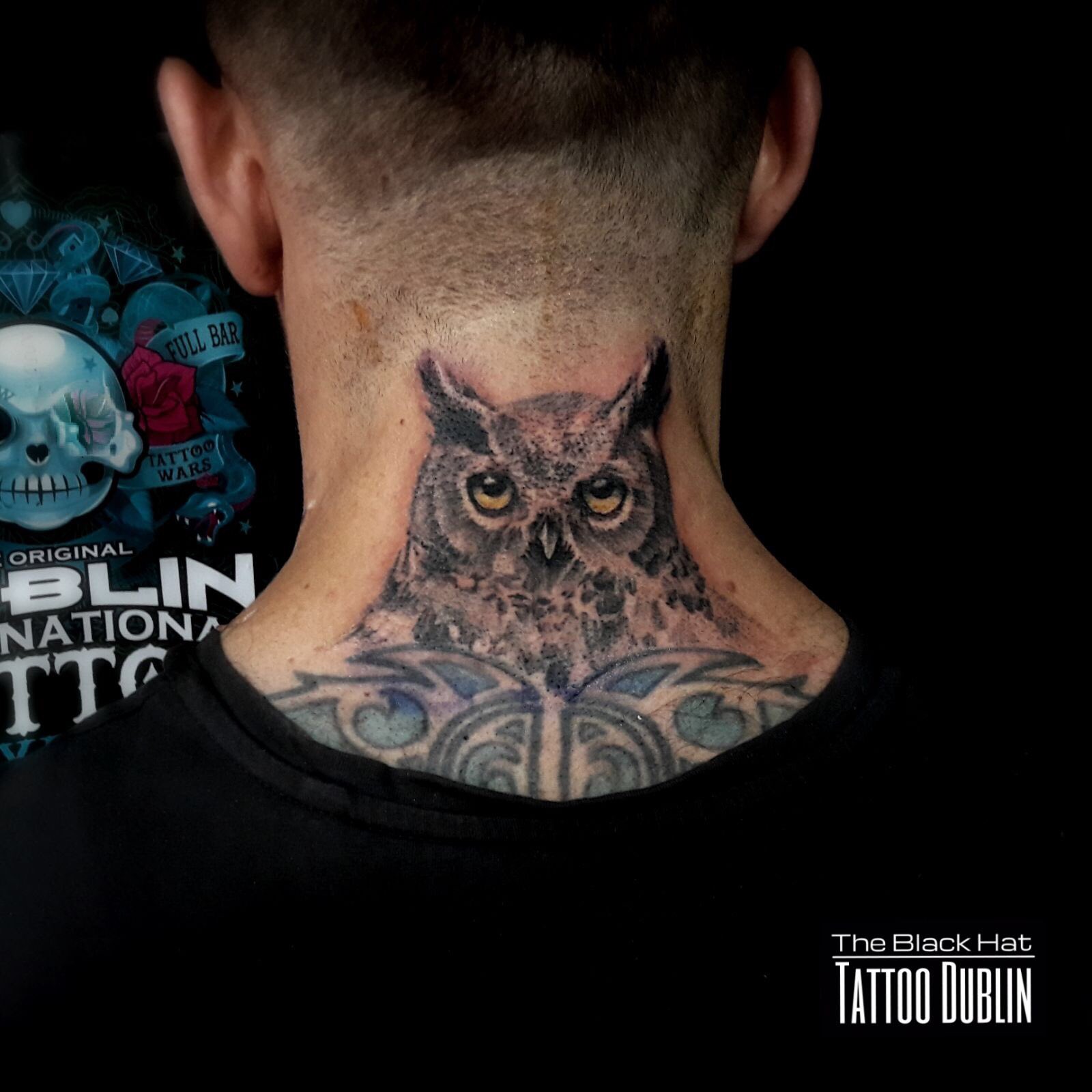 owl side neck tattooTikTok Search