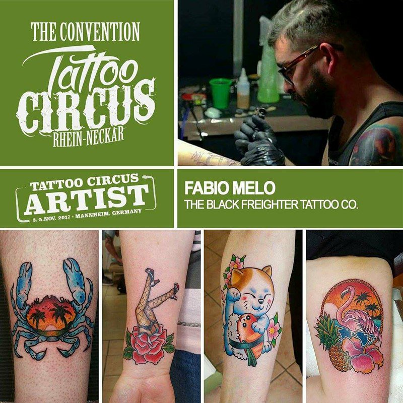 TBlackFreighter's tweet photo. Patch and Fabio will be over at the Mannheim Tattoo Circus in just over a week! If you would like to book a space, drop us a message. 🤟 https://t.co/81nKGF1nRT