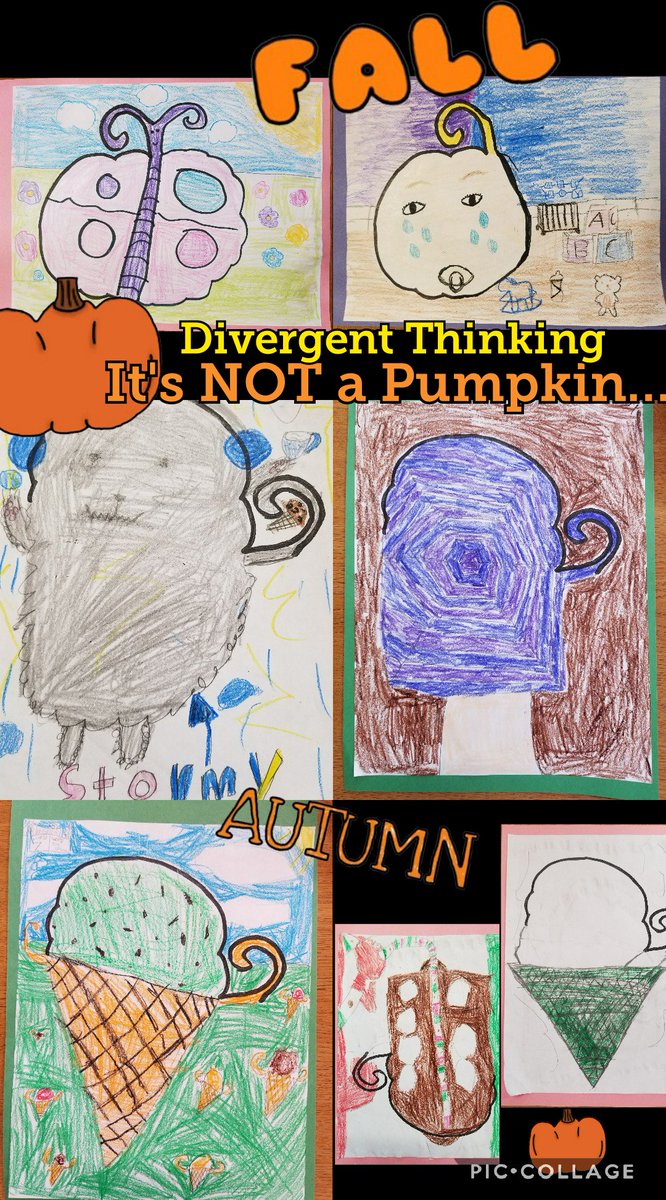 GTHardinsClass's tweet photo. Divergent Thinking by my Fourth Graders as a fun seasonal warm- up. @OG_Panthers @cspecia #neisdgt https://t.co/1D2W2WIz0l