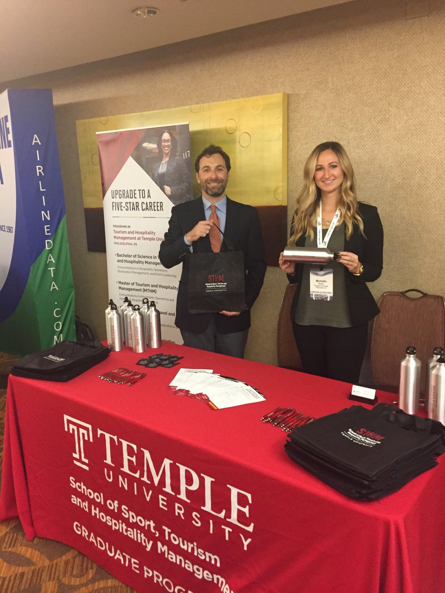 TempleSTHM's tweet photo. Hey #2017mof attendees! Visit our table for giveaways & to learn about our 100% Online Master's Degree in Travel & Tourism ✈️ #TempleSTHM https://t.co/imhviUhv4k