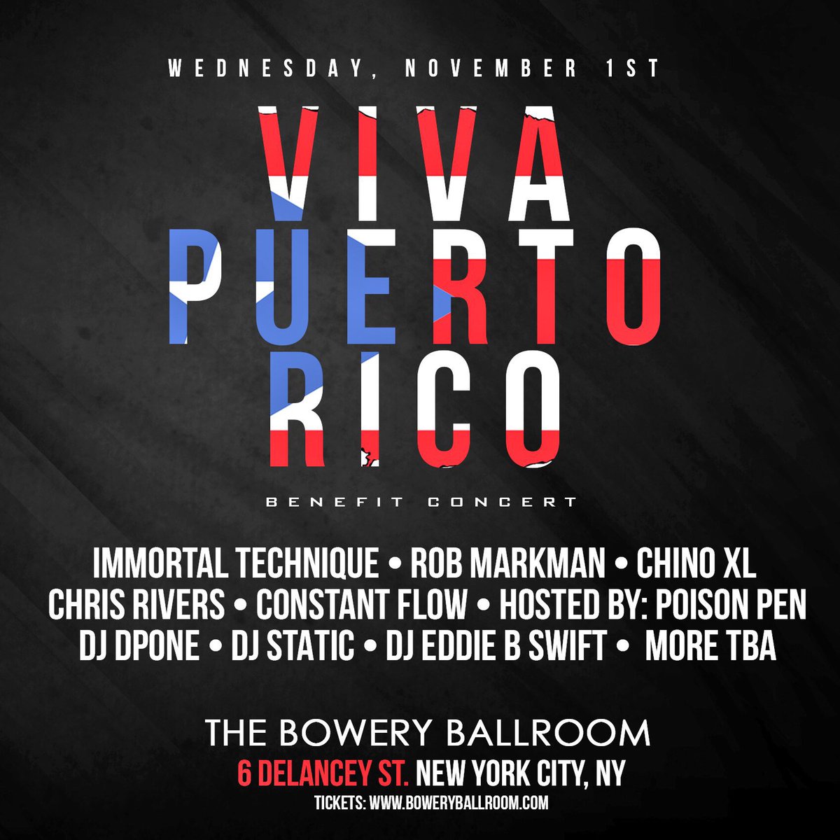 ImmortalTech's tweet photo. Nov.1st- NYC just added @LaBrujaNYC new flyer coming soon! Thank you here in the ticket link! https://t.co/OWvvkOw5V1 https://t.co/sdYoxzjI1C