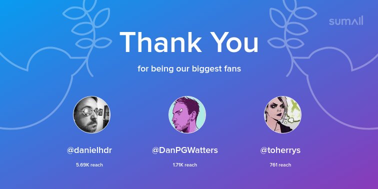Livingmythmag's tweet photo. Our biggest fans this week: @danielhdr, @DanPGWatters, @toherrys. Thank you! via https://t.co/FWtDgFa7H6 https://t.co/G1jAw5GeWp