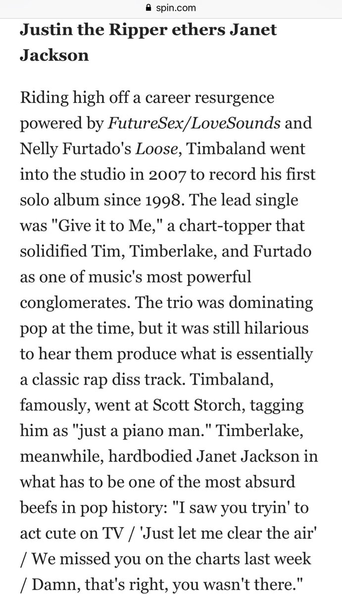 &for those who claim he "apologized" "he reached out" and "he never dissed her" well, after Janet was on Oprah, this dropped