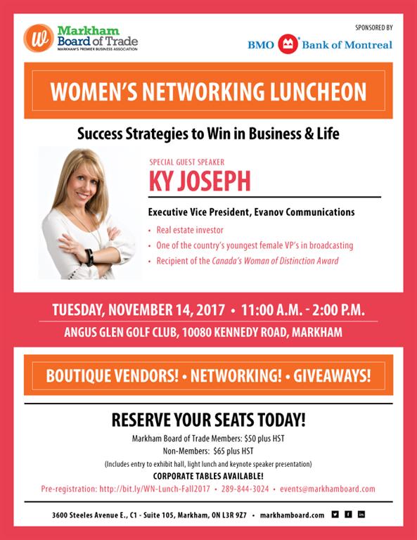 Be inspired by entrepreneurial leaders at our #WomensNetworkingLuncheon on Nov 14. Register online at: bit.ly/WN-Lunch-Fall-…