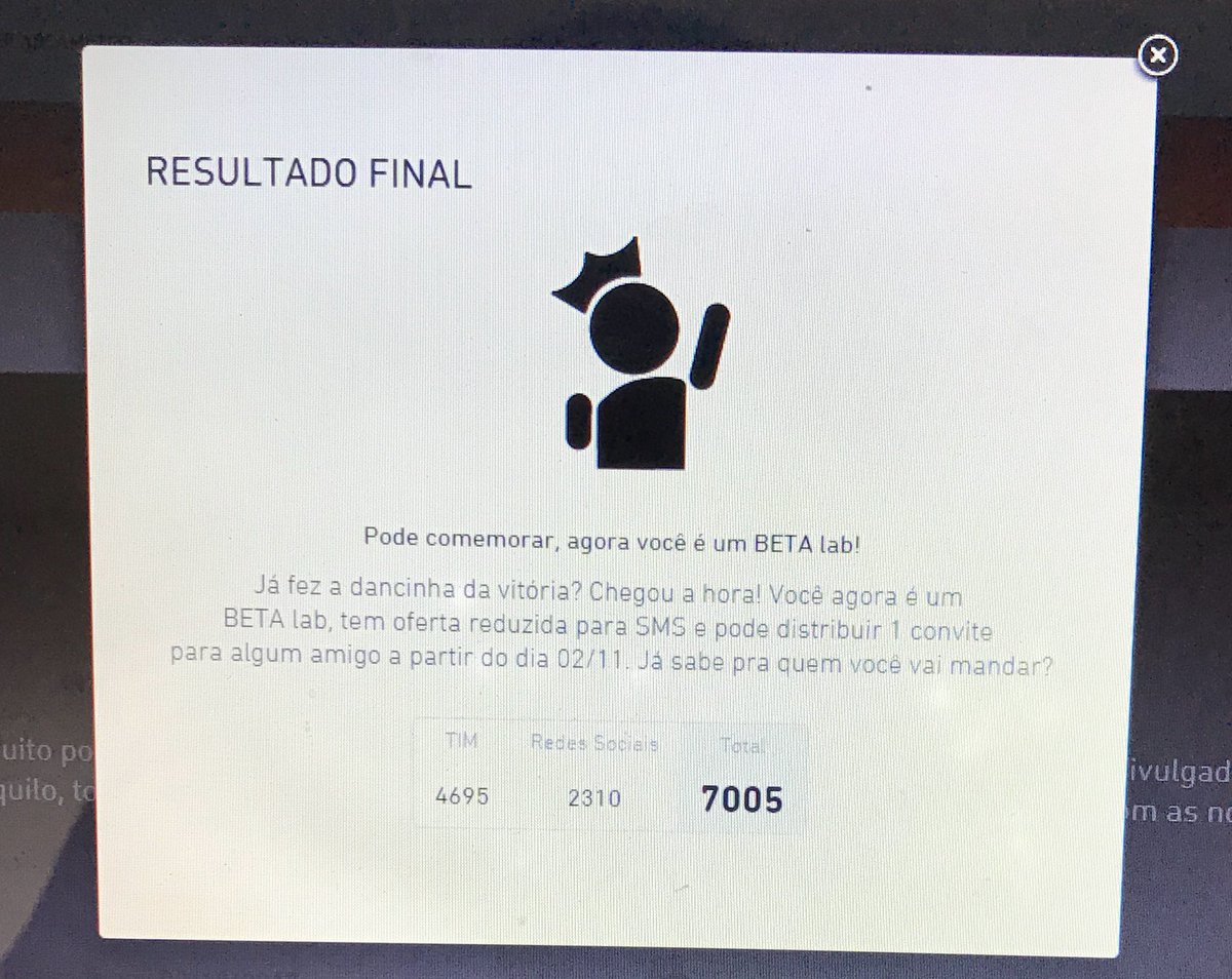 Obrigado a todos que me ajudaram. #BetaQuerLab agora sim 👑