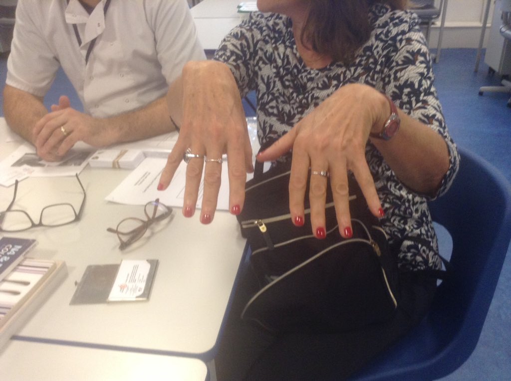 ML1plus2's tweet photo. Mme Gazaux and M Le Cars treated to facial/manicure by Dalkeith HS budding beauty therapists! #vocational courses @mideduteam @LfeeEurope https://t.co/doFSdak2OJ