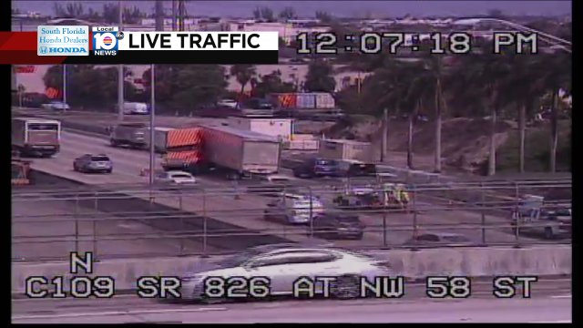 Crash on SR-826 NB at NW 58th St #traffic https://t.co/MX4yY3MHsY