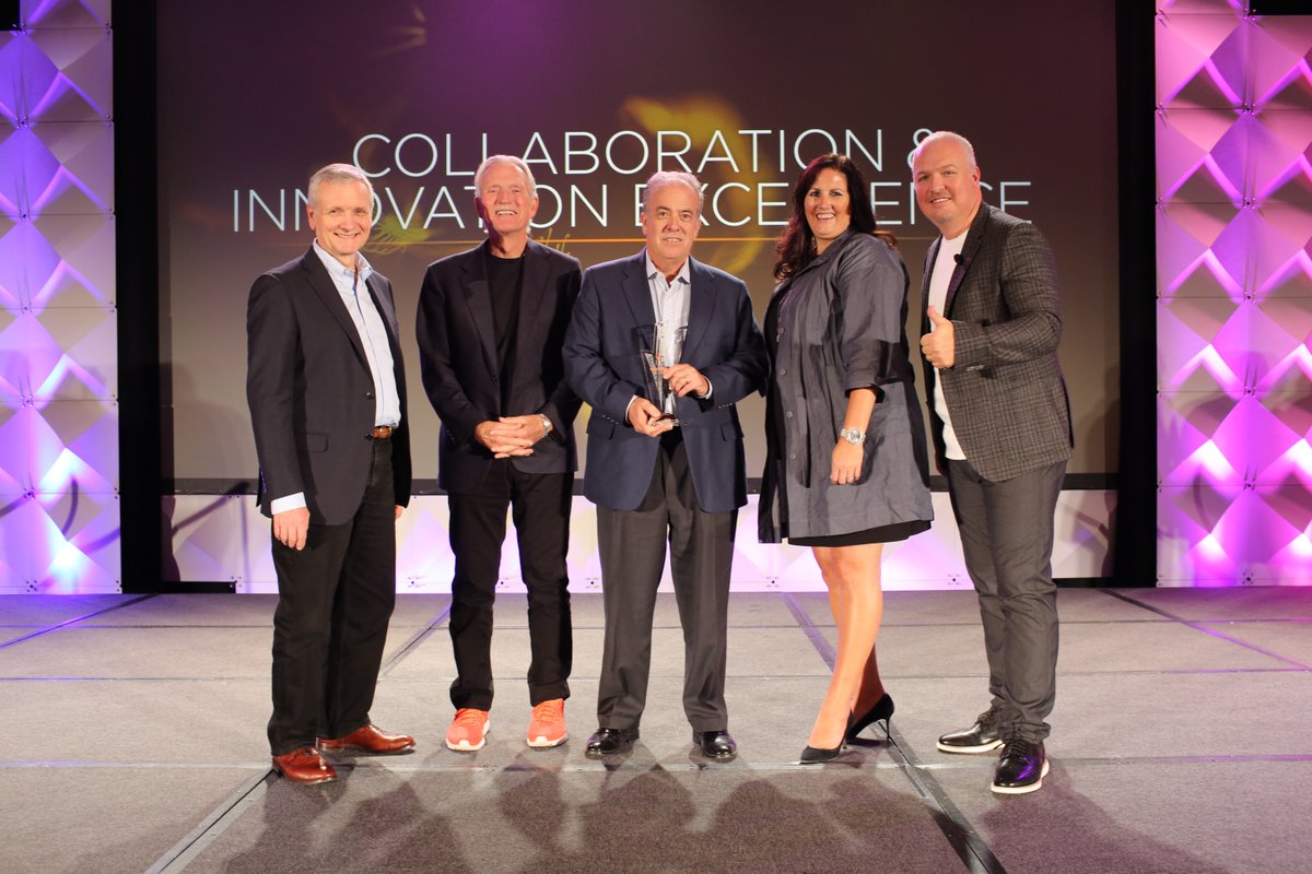 Teradata's tweet photo. Congratulations David Covert, SVP Bank of the West, our #TeradataEPIC award winner for Collaboration & Innovation Excellence! #TDPARTNERS17 https://t.co/tHxV4ICFNV