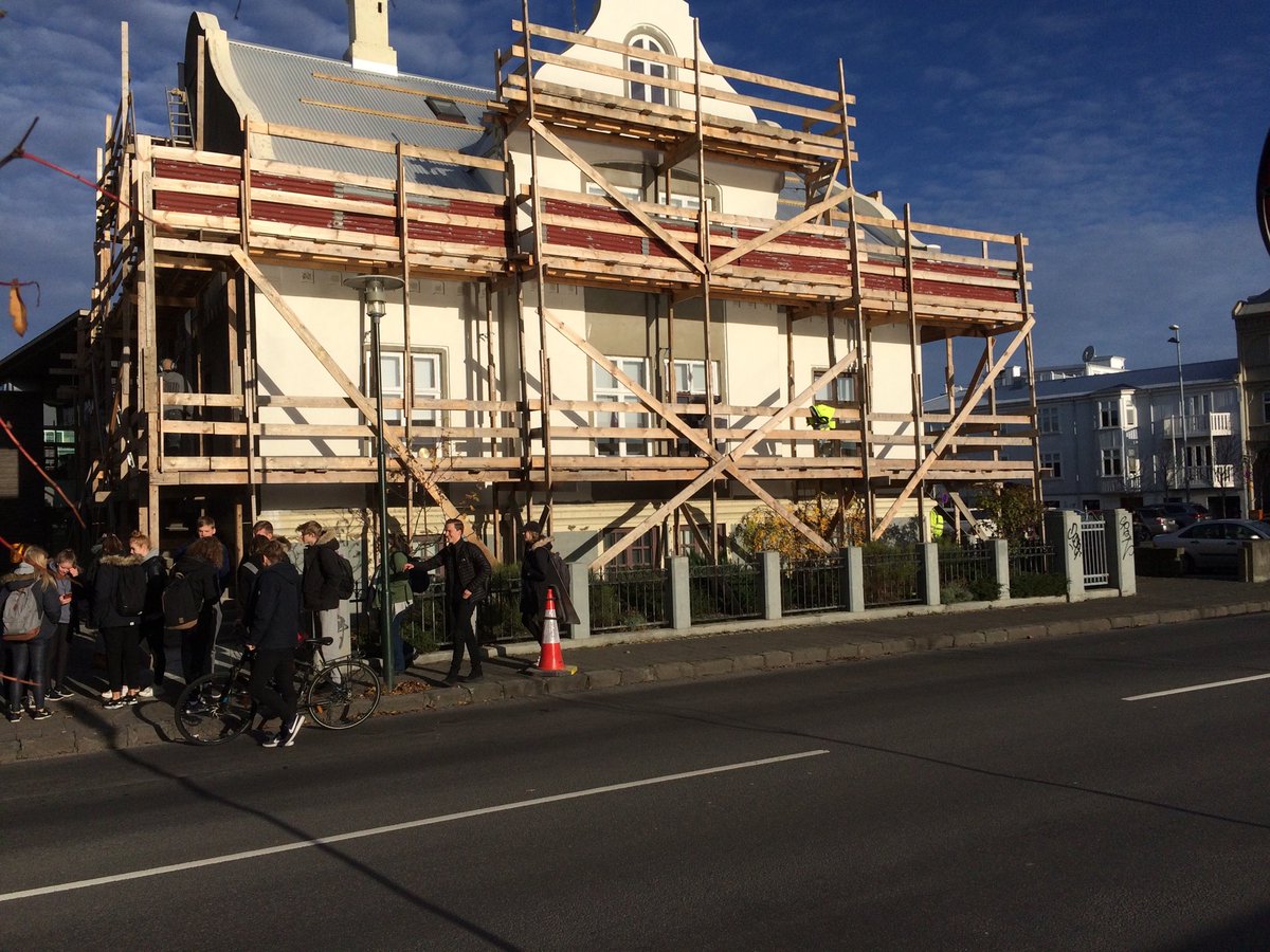 Scaffolding in Iceland.
A carpenters dream