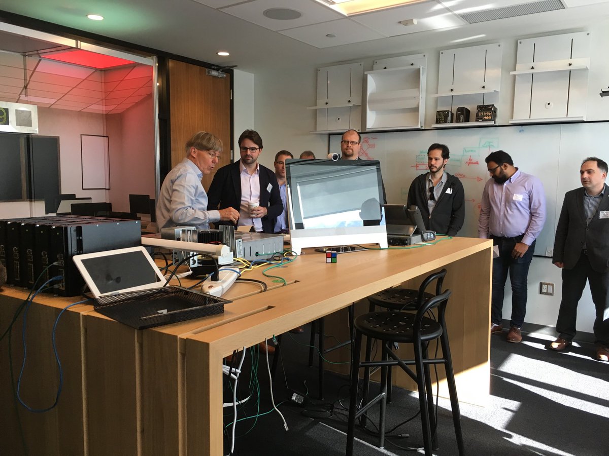 TCA_Connect's tweet photo. William MacGowan giving us a tour of the @CiscoCanada #Innovation Centre #BigData https://t.co/8PuoNuO3tO