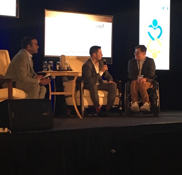 ian_mendes's tweet photo. It was an honor to share the stage with @ABilodeau_ski and his brother Frederic at #CAPHC2017 conference in Montreal. Both are so inspiring. https://t.co/WWFn4AQha3