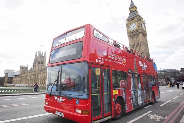Open Top 'Hop On, Hop Off' London Bus Tour, £6.50 instead of £10.90 for a child ticket, save up to 40% tidd.ly/454b272b