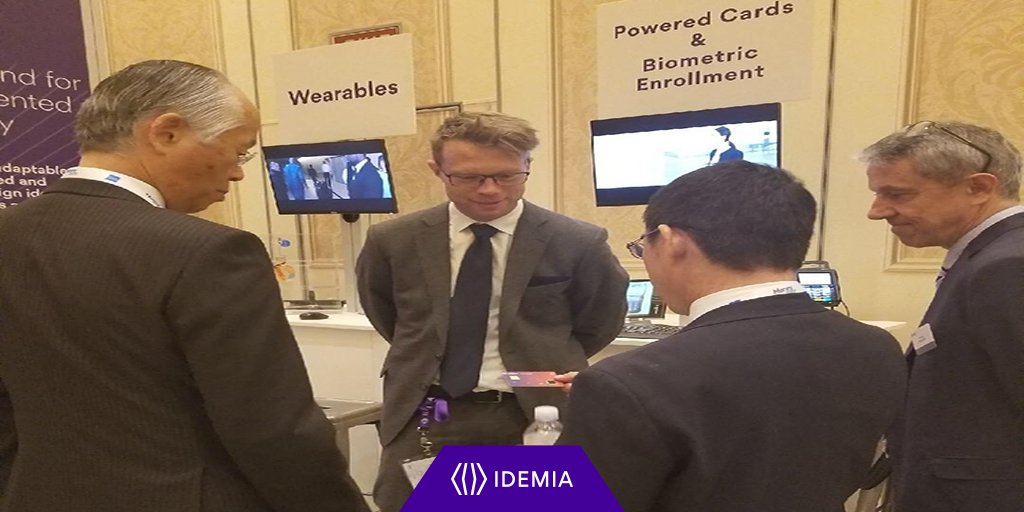 IdemiaGroup's tweet image. At @money2020? Stop by IDEMIA's booth (Room #2505 Hall C) to see #FCode, fingerprint verification in less than a second. #Money2020